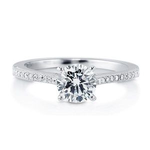 Size 10 Sterling Silver Solitaire Ring CZ 1.18 CTW